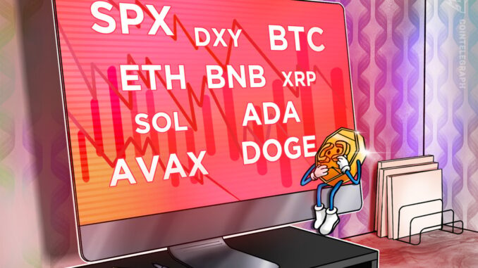 SPX, DXY, BTC, ETH, BNB, XRP, SOL, ADA, AVAX, DOGE